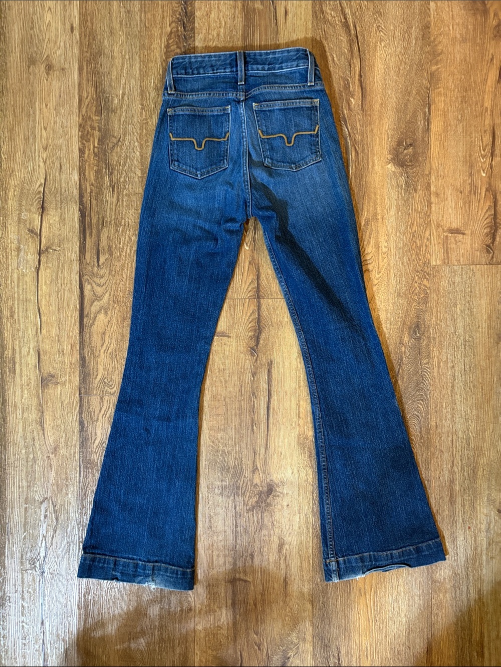Kimes Ranch Dark Blue Flare Jeans Size 00/32 - Picture 2 of 6